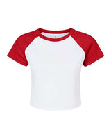 BELLA + CANVAS Women's Micro Rib Raglan Baby Tee-1