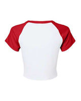 BELLA + CANVAS Women's Micro Rib Raglan Baby Tee-2