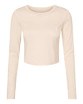 BELLA + CANVAS Women's Micro Rib Long Sleeve Baby Tee-1