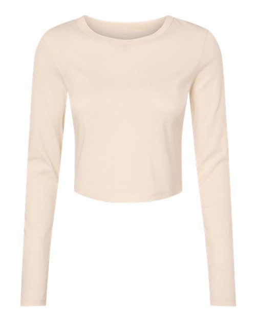 BELLA + CANVAS Women's Micro Rib Long Sleeve Baby Tee-1