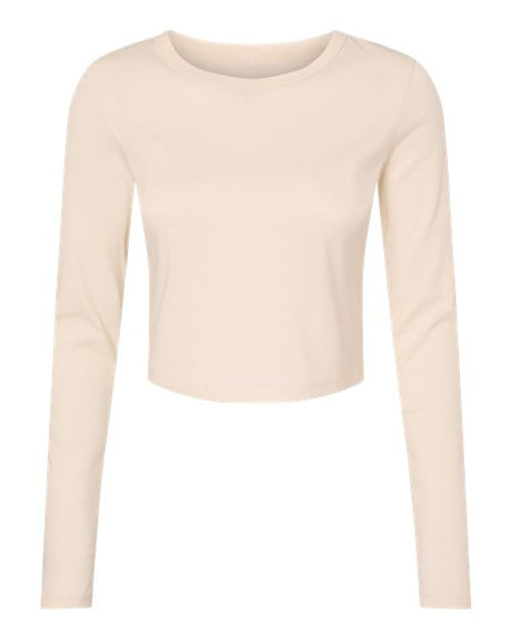 BELLA + CANVAS Women's Micro Rib Long Sleeve Baby Tee-1