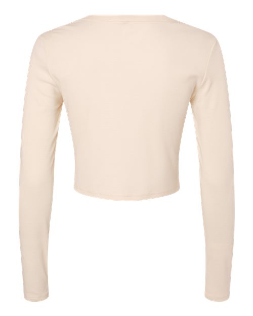 BELLA + CANVAS Women's Micro Rib Long Sleeve Baby Tee-2