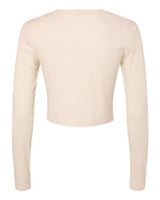 BELLA + CANVAS Women's Micro Rib Long Sleeve Baby Tee-2