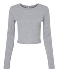 BELLA + CANVAS Women's Micro Rib Long Sleeve Baby Tee-1