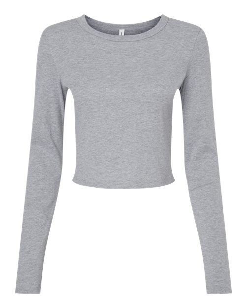 BELLA + CANVAS Women's Micro Rib Long Sleeve Baby Tee-1
