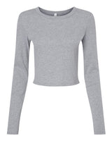 BELLA + CANVAS Women's Micro Rib Long Sleeve Baby Tee-1