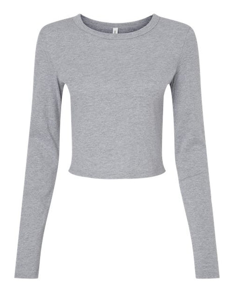 BELLA + CANVAS Women's Micro Rib Long Sleeve Baby Tee-1