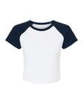 BELLA + CANVAS Women's Micro Rib Raglan Baby Tee-1