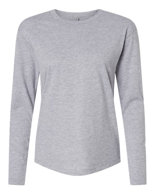 Next Level Women's Cotton Relaxed Long Sleeve T-Shirt-1