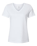 BELLA + CANVAS Women's Relaxed Heather CVC V-Neck Tee-1