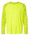 Paragon Men's Cayman Performance Camo Colorblocked Long Sleeve T-Shirt-1
