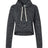 J. America Women's Crop Hooded Sweatshirt-1