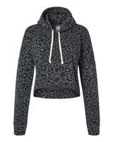 J. America Women's Crop Hooded Sweatshirt-1