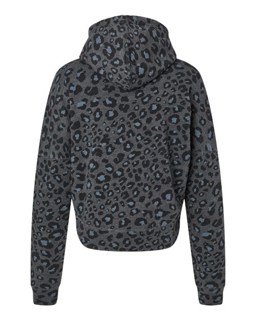 J. America Women's Crop Hooded Sweatshirt-2