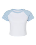 BELLA + CANVAS Women's Micro Rib Raglan Baby Tee-1