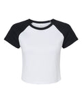 BELLA + CANVAS Women's Micro Rib Raglan Baby Tee-1