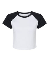 BELLA + CANVAS Women's Micro Rib Raglan Baby Tee-1