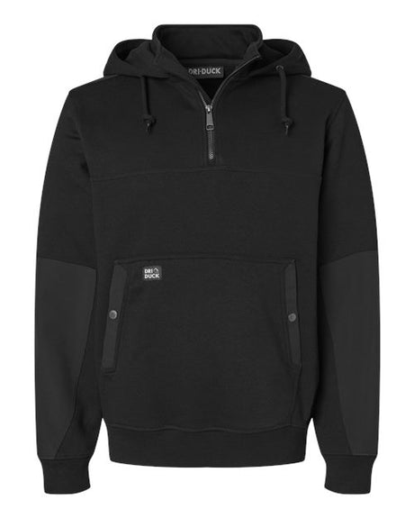 DRI DUCK Men's Mission Quarter-Zip Hooded Pullover-1