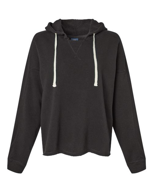 MV Sport Women's Angel Fleece Crop Hooded Sweatshirt-1