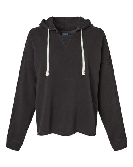MV Sport Women's Angel Fleece Crop Hooded Sweatshirt-1