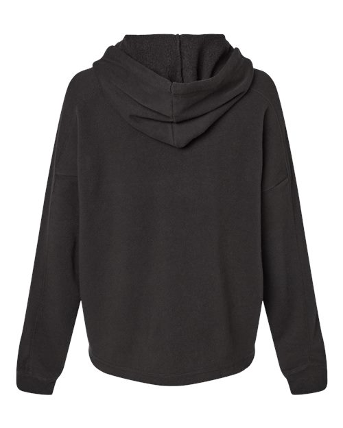 MV Sport Women's Angel Fleece Crop Hooded Sweatshirt-2
