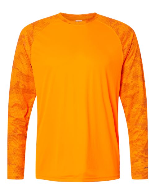 Paragon Men's Cayman Performance Camo Colorblocked Long Sleeve T-Shirt-1