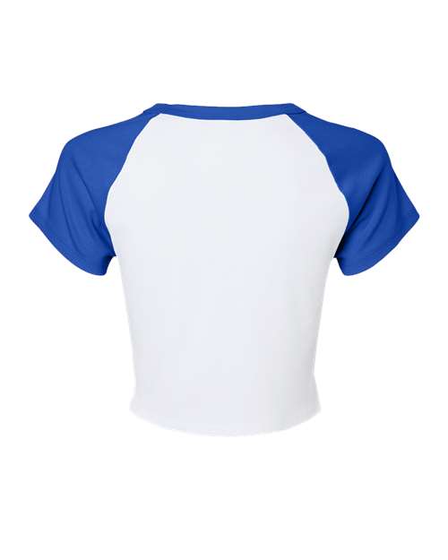 BELLA + CANVAS Women's Micro Rib Raglan Baby Tee-2