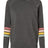 MV Sport Women's Striped Sleeves Crewneck Sweatshirt-1