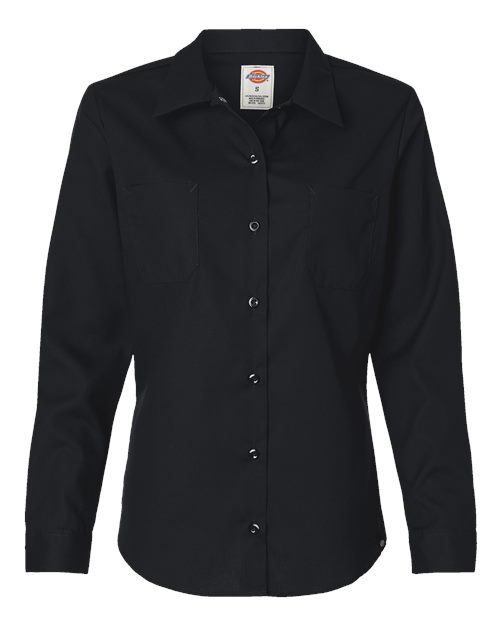 Dickies Women's Long Sleeve Industrial Work Shirt-1