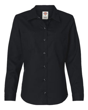 Dickies Women's Long Sleeve Industrial Work Shirt-1