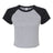 BELLA + CANVAS Women's Micro Rib Raglan Baby Tee-1