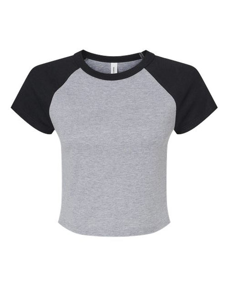 BELLA + CANVAS Women's Micro Rib Raglan Baby Tee-1