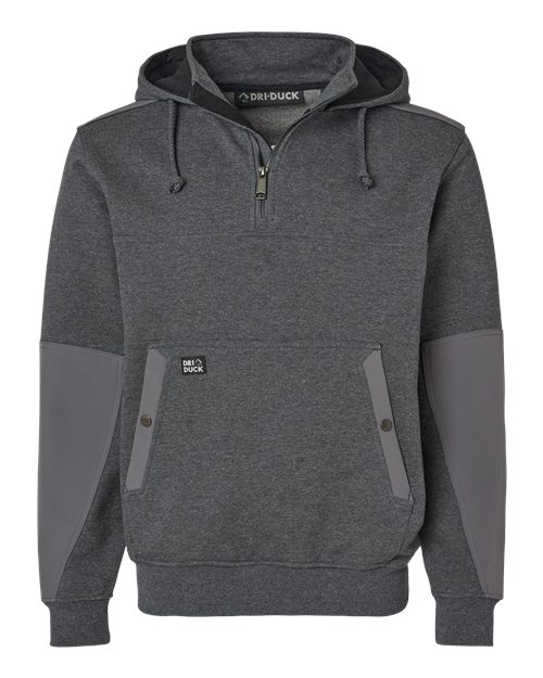 DRI DUCK Men's Mission Quarter-Zip Hooded Pullover-1