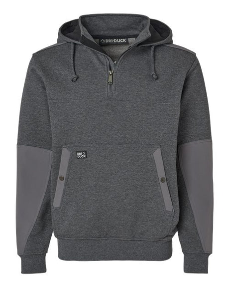 DRI DUCK Men's Mission Quarter-Zip Hooded Pullover-1