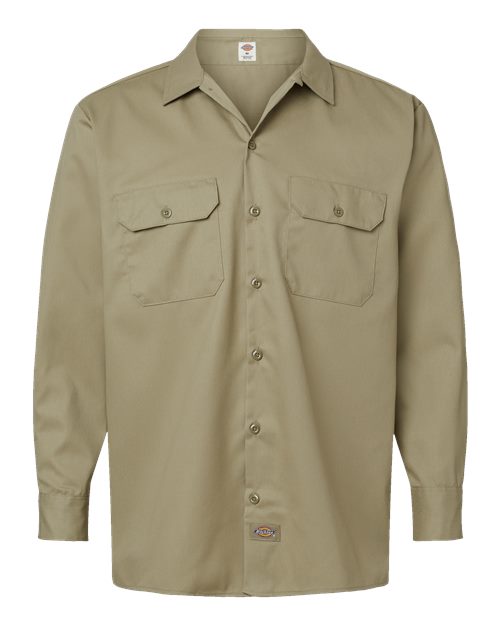 Dickies Men's Long Sleeve Work Shirt-1