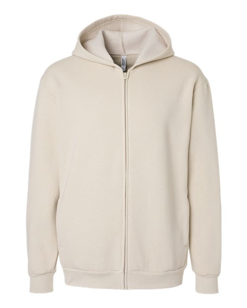 American Apparel Men's ReFlex Fleece Full-Zip Hoodie Sweatshirt-1