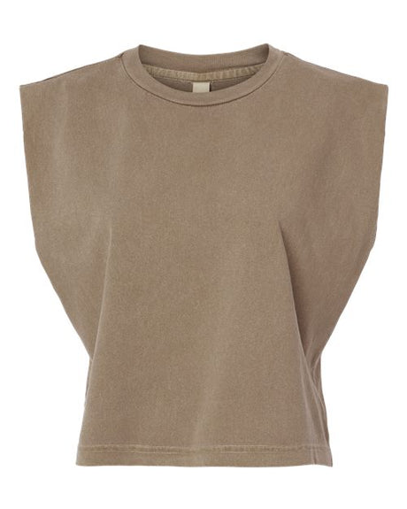 American Apparel Women's Garment-Dyed Heavyweight Muscle Tee-1