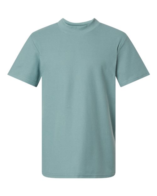 American Apparel Men's Pique Mockneck Tee-1