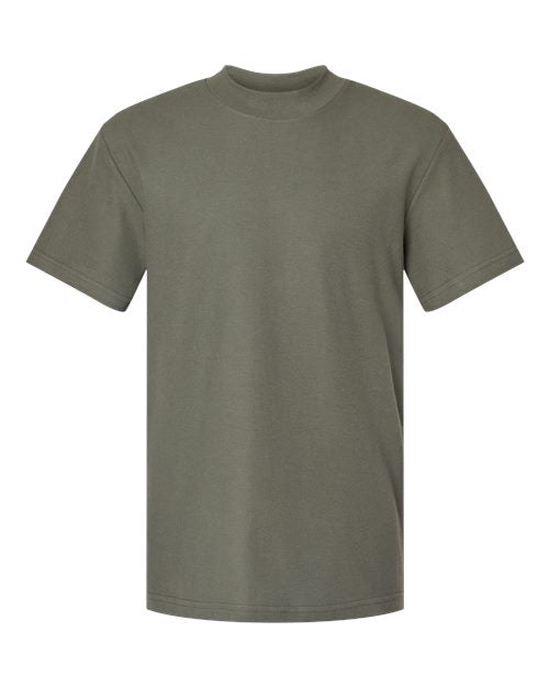American Apparel Men's Pique Mockneck Tee-1