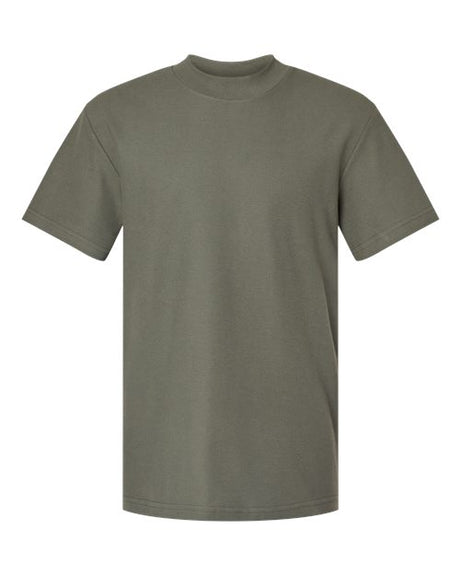 American Apparel Men's Pique Mockneck Tee-1