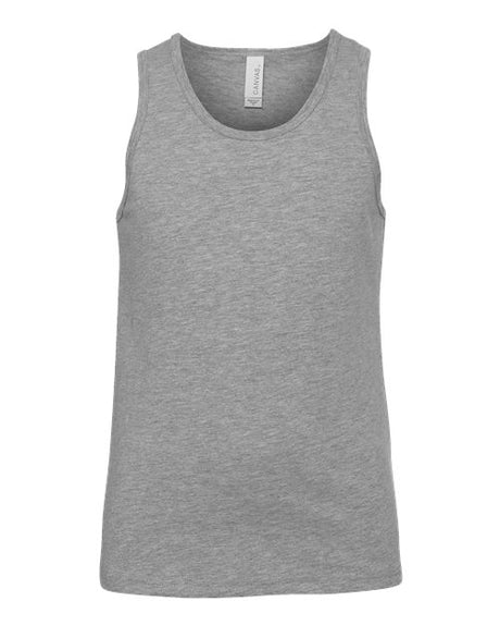 Bella + Canvas Youth Heather CVC Tank-1