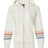 MV Sport Women's Striped Sleeves Full-Zip Hooded Sweatshirt-1