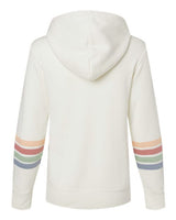MV Sport Women's Striped Sleeves Full-Zip Hooded Sweatshirt-2
