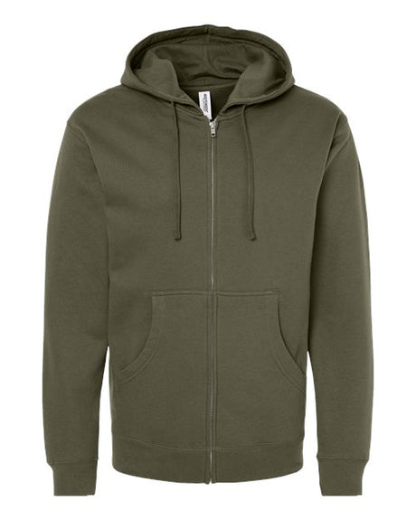 Independent Trading Co. Men's Midweight Full-Zip Hooded Sweatshirt-1