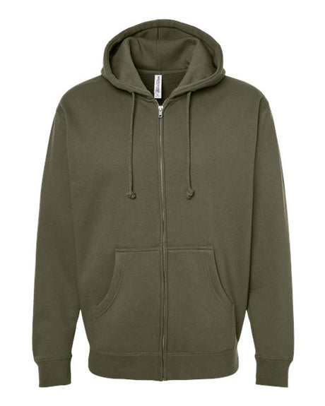 Independent Trading Co. Men's Heavyweight Full-Zip Hooded Sweatshirt-1