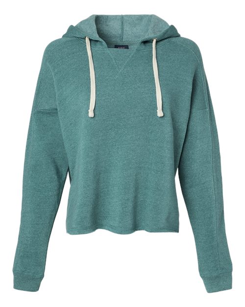MV Sport Women's Angel Fleece Crop Hooded Sweatshirt-1