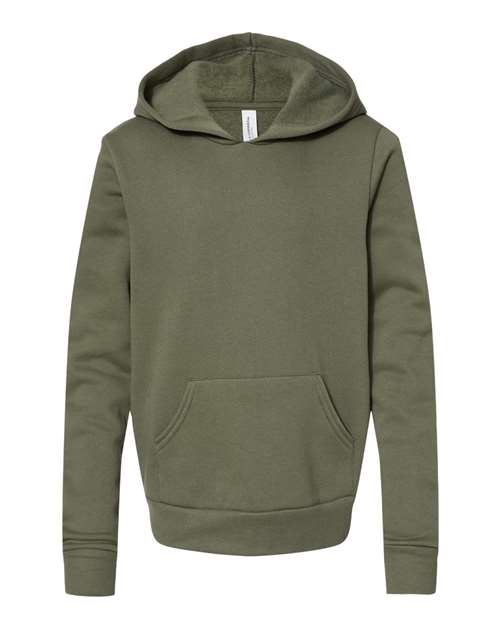 BELLA + CANVAS Youth Sponge Fleece Hoodie Sweatshirt-1