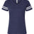 LAT Women's Football V-Neck Fine Jersey Tee-1