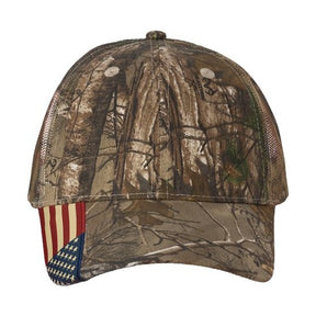 Kati Camo Woven USA Flag Mesh Cap-1