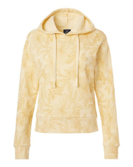 MV Sport Women's Maddie Floral Print Hooded Sweatshirt-1